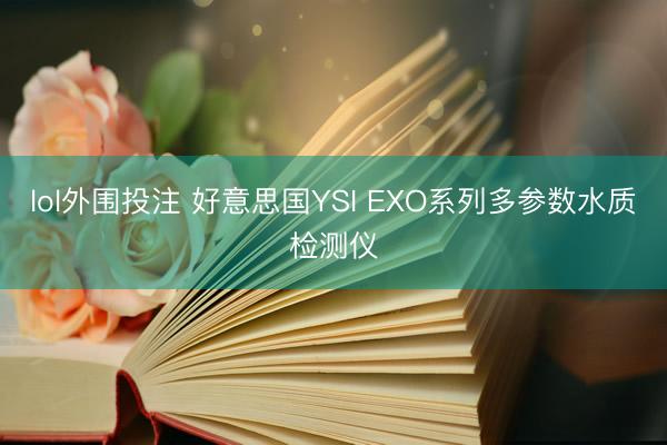 lol外围投注 好意思国YSI EXO系列多参数水质检测仪